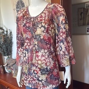 NWT Style&Co size small Floral Print Women's Top